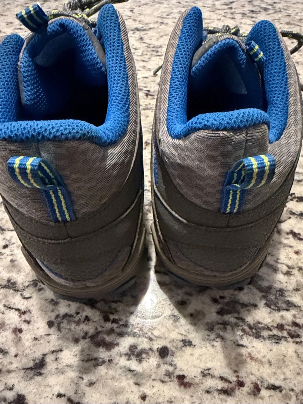 Merrell Kids Unisex Gray and Blue Hiking Sneakers
